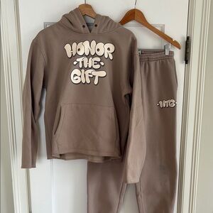 Honor The Gift Brown Hoodie and Sweatpants Set